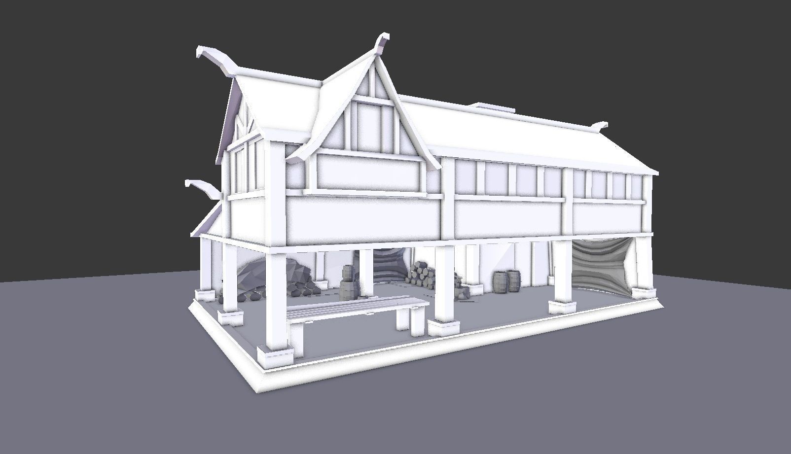 Medieval Village Builder Low-poly 3D model_20