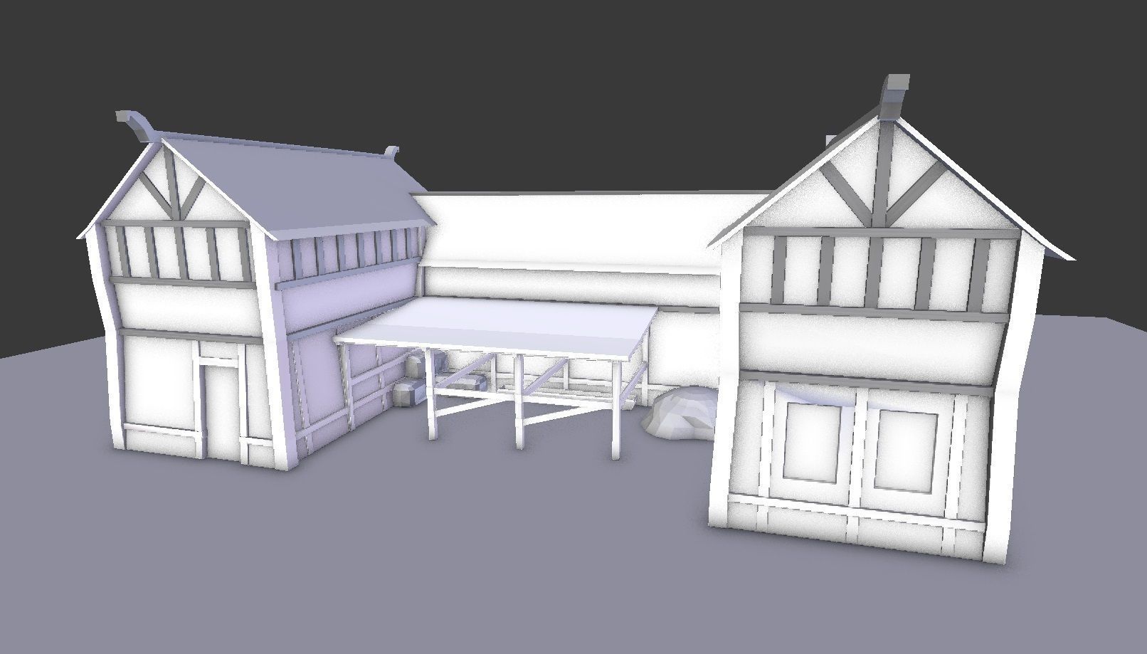 Medieval Village Builder Low-poly 3D model_25