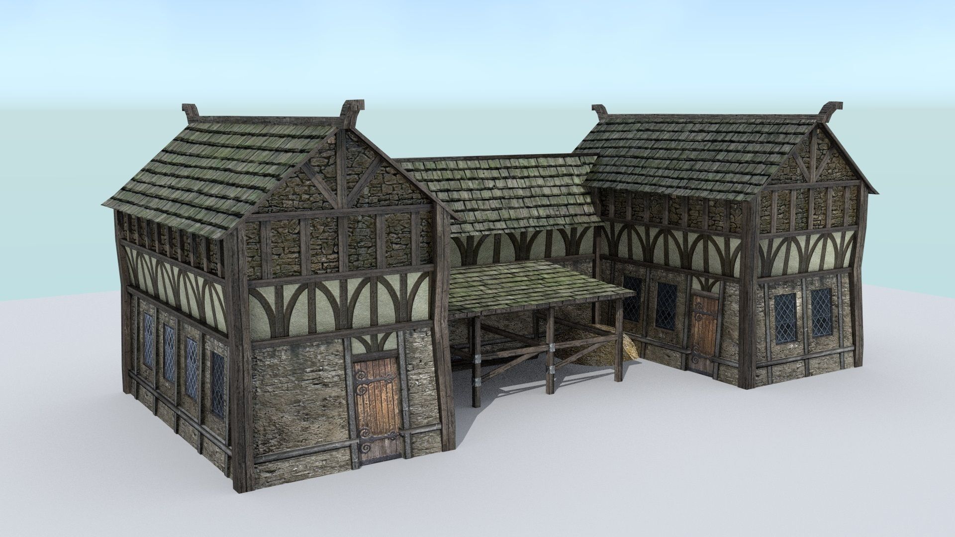 Medieval Village Builder Low-poly 3D model_23
