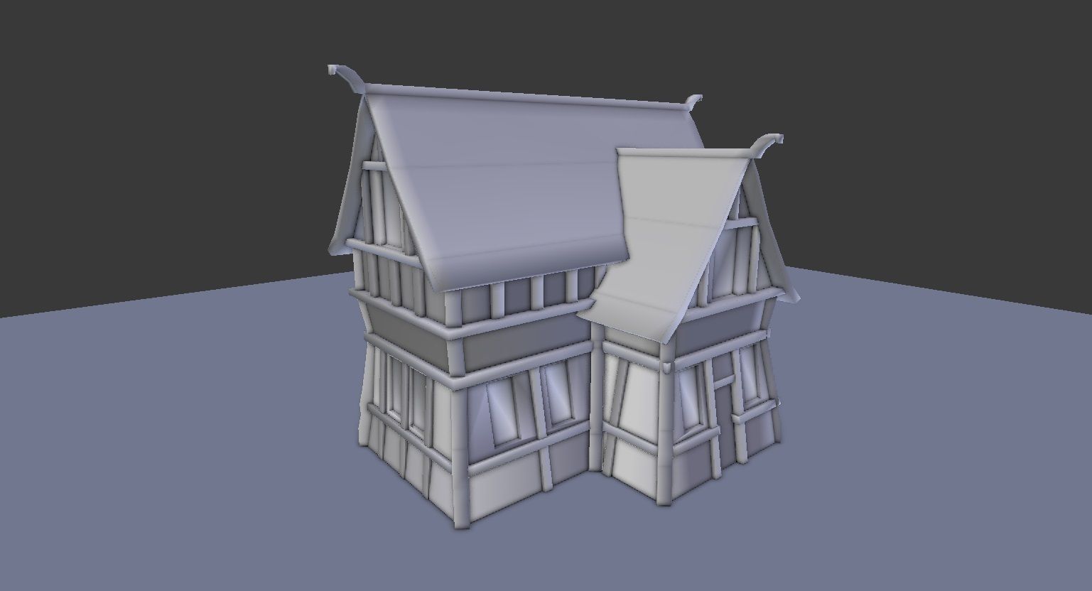 Medieval Village Builder Low-poly 3D model_4