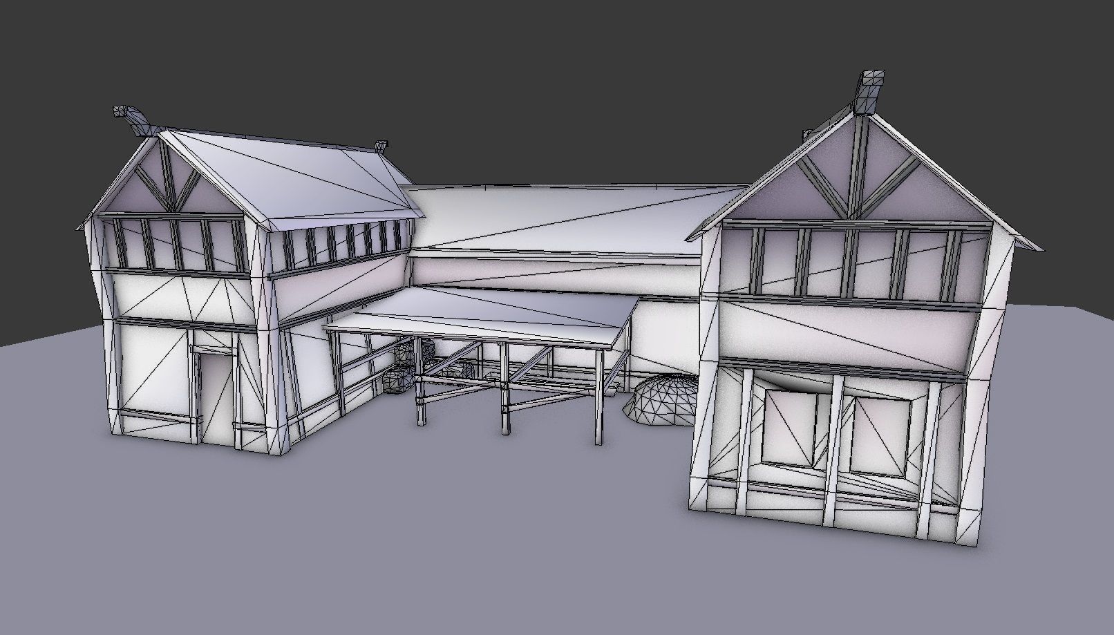 Medieval Village Builder Low-poly 3D model_26