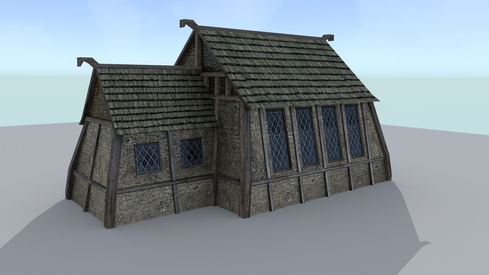 Medieval Village Builder Low-poly 3D model_13