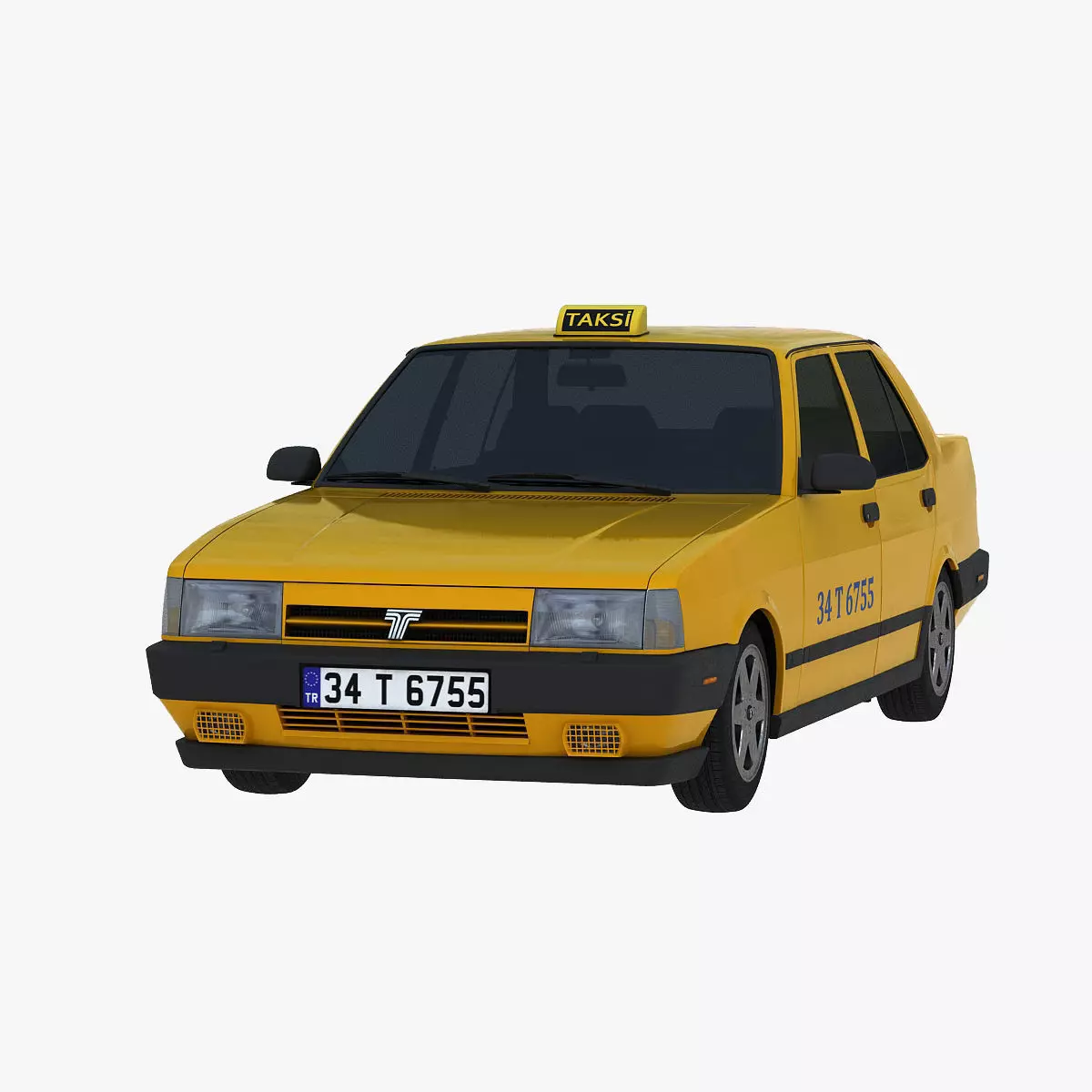 Tofas Dogan SLX Taxi Low-poly 3D model