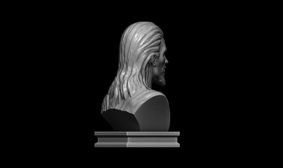 Vampire Bust 3D print model_11