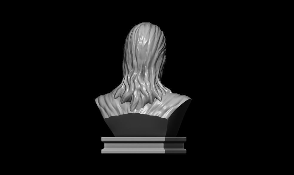 Vampire Bust 3D print model_13