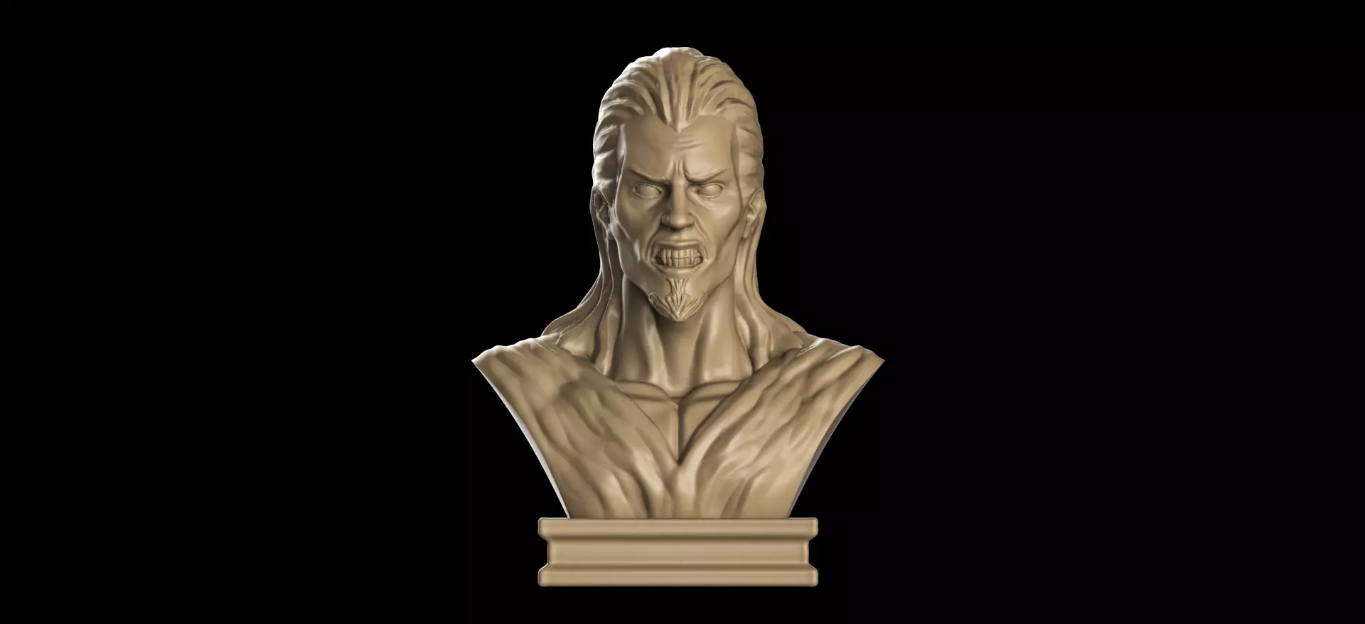 Vampire Bust 3D print model_0