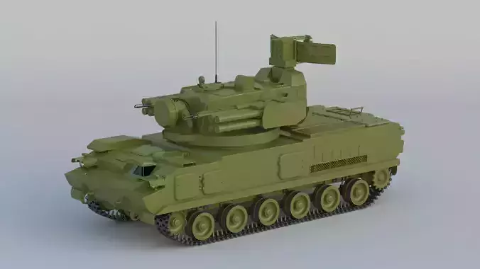 2K22 Tunguska SA-19 Grison 3D model