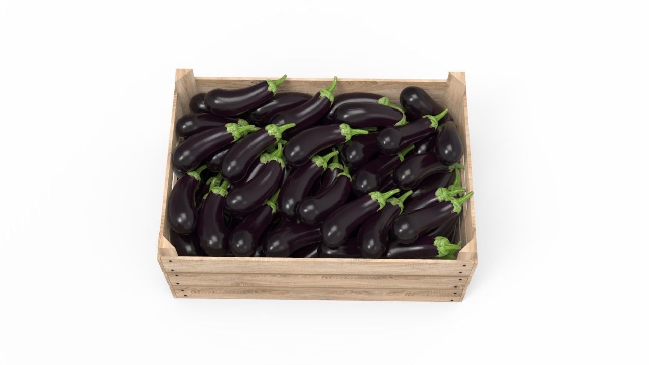 Aubergine Box 3D model_4
