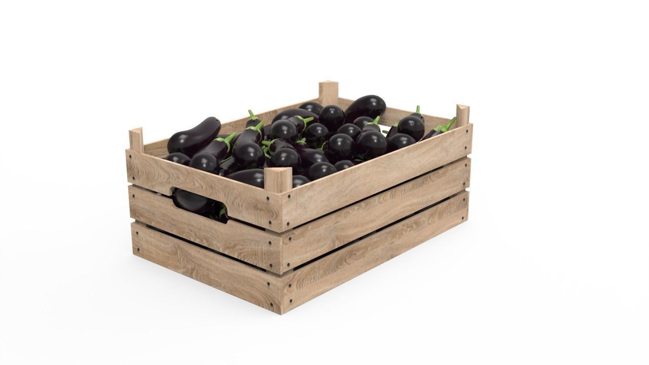 Aubergine Box 3D model_2