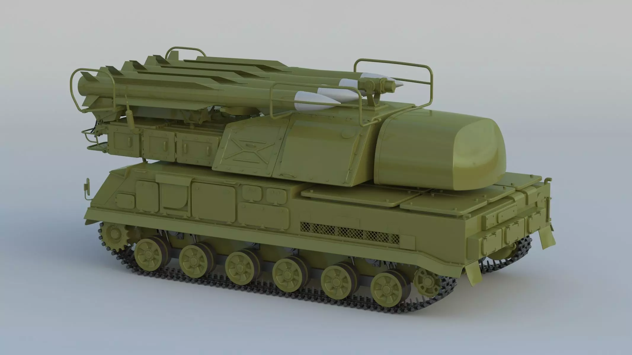 9K37 Buk Missile System SA-11 3D model_0