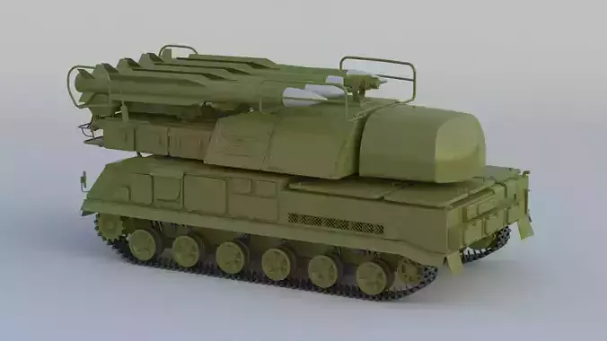 9K37 Buk Missile System SA-11 3D model