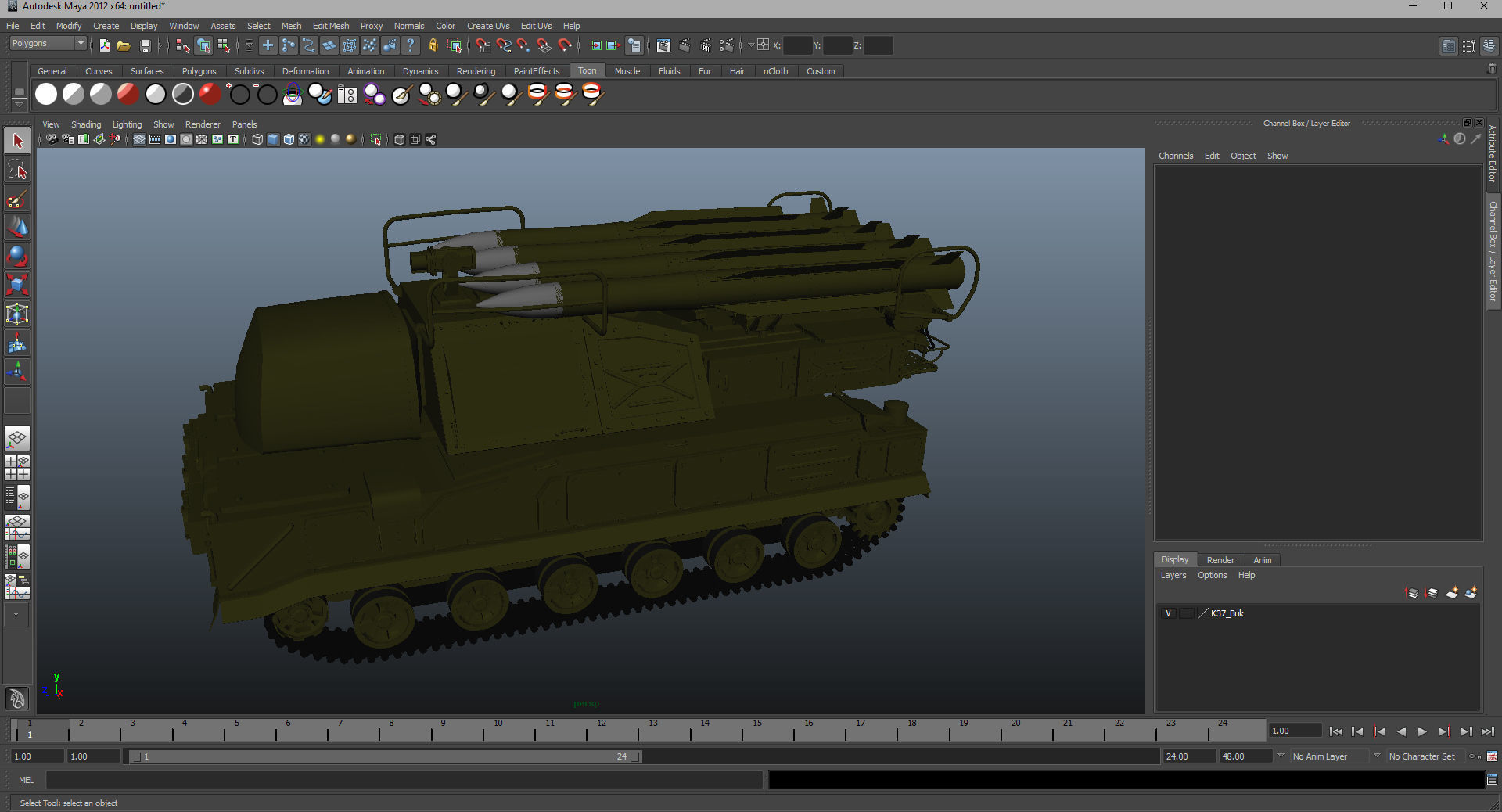 9K37 Buk Missile System SA-11 3D model_44