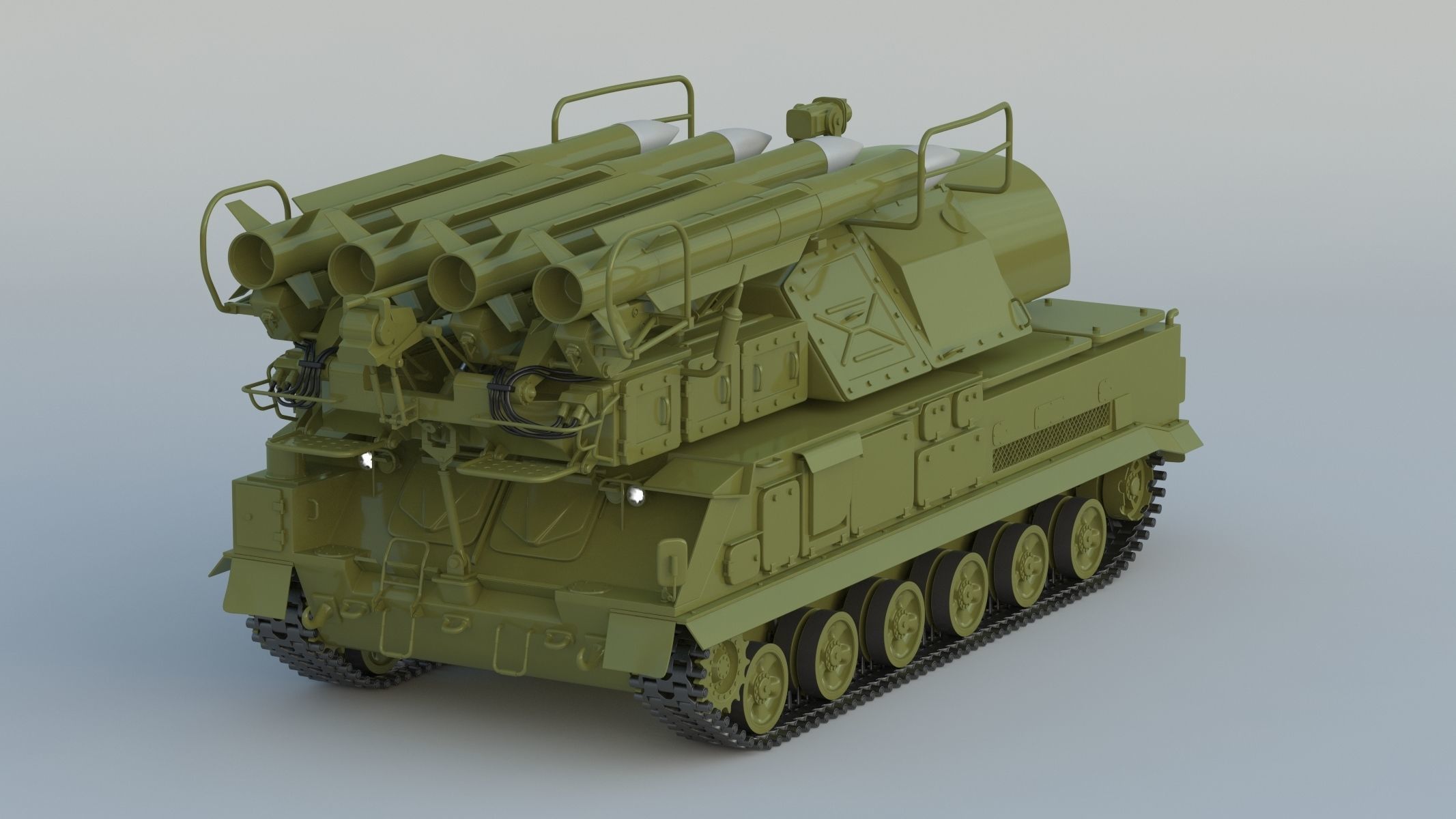 9K37 Buk Missile System SA-11 3D model_1