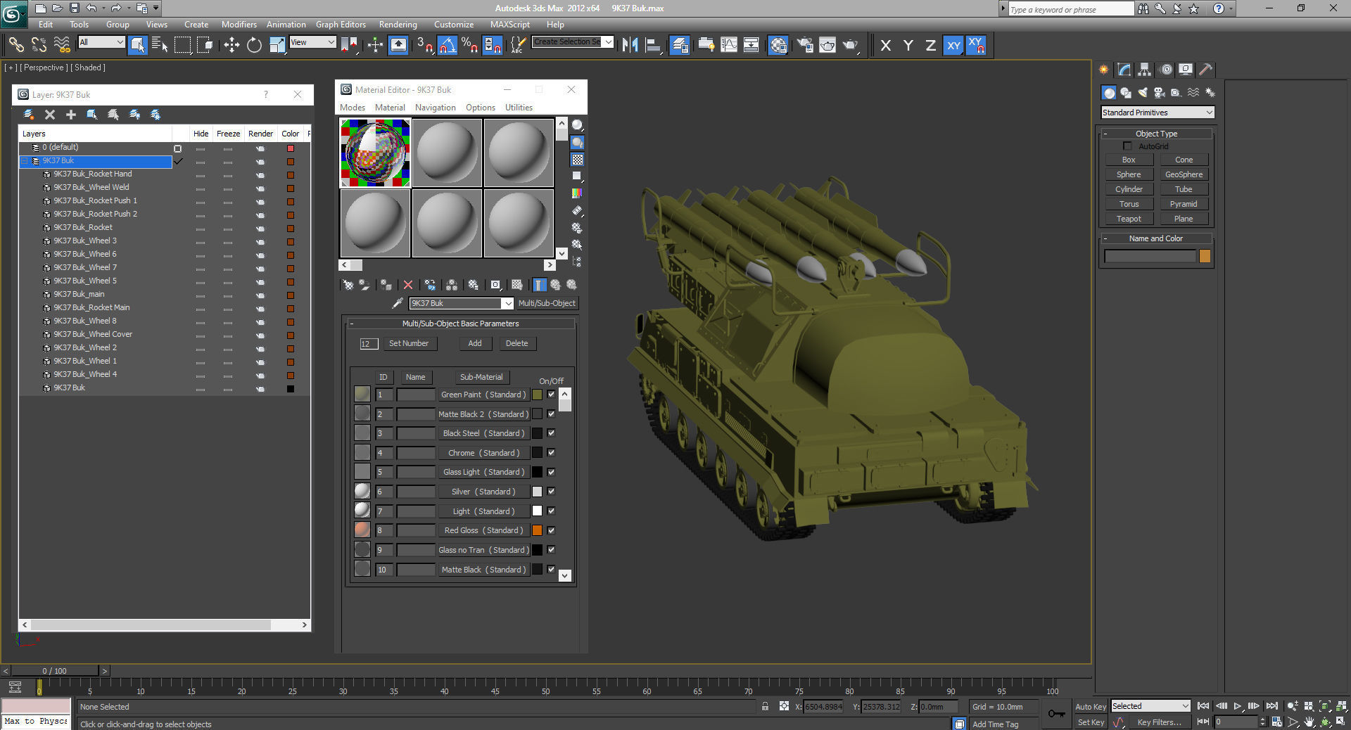 9K37 Buk Missile System SA-11 3D model_45