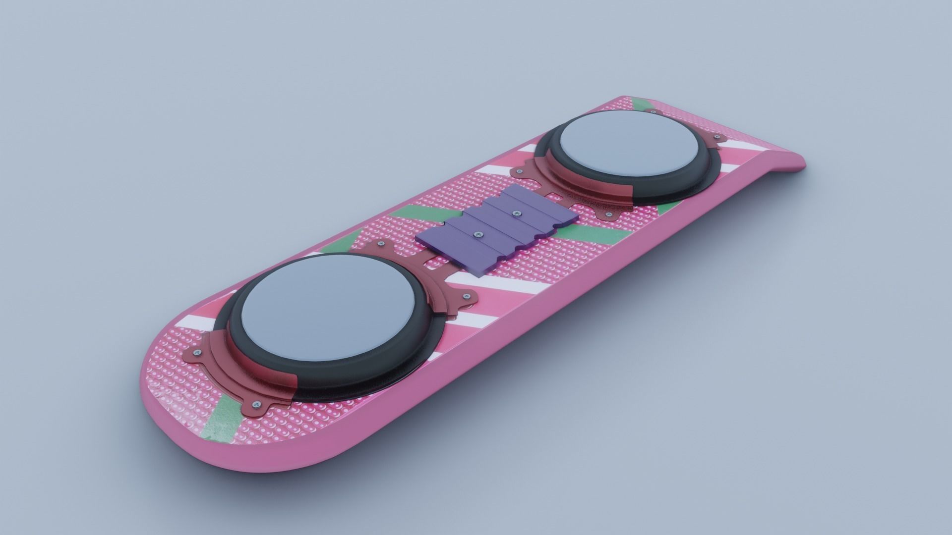 Hoverboard bottle opener 3D model_2