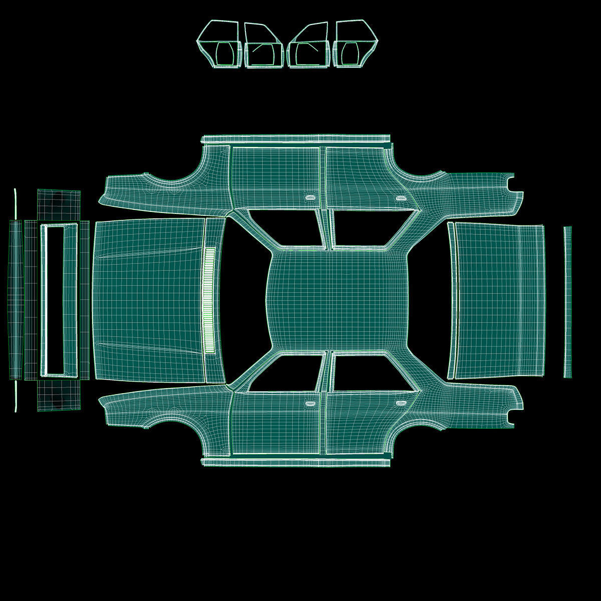Tofas Dogan SLX Low-poly 3D model_28