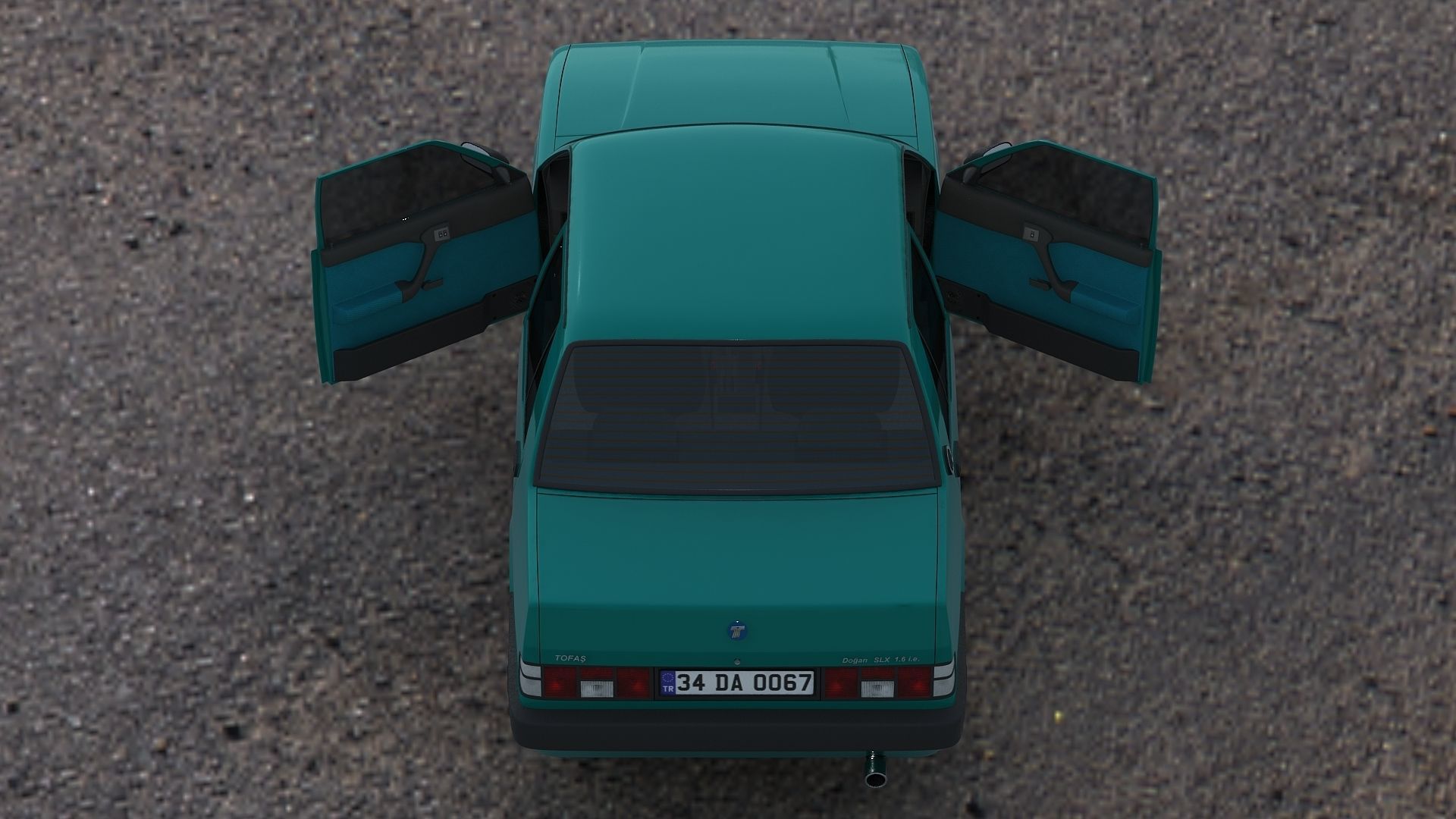 Tofas Dogan SLX Low-poly 3D model_8