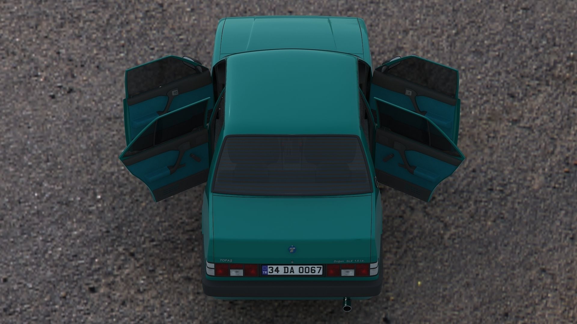 Tofas Dogan SLX Low-poly 3D model_9