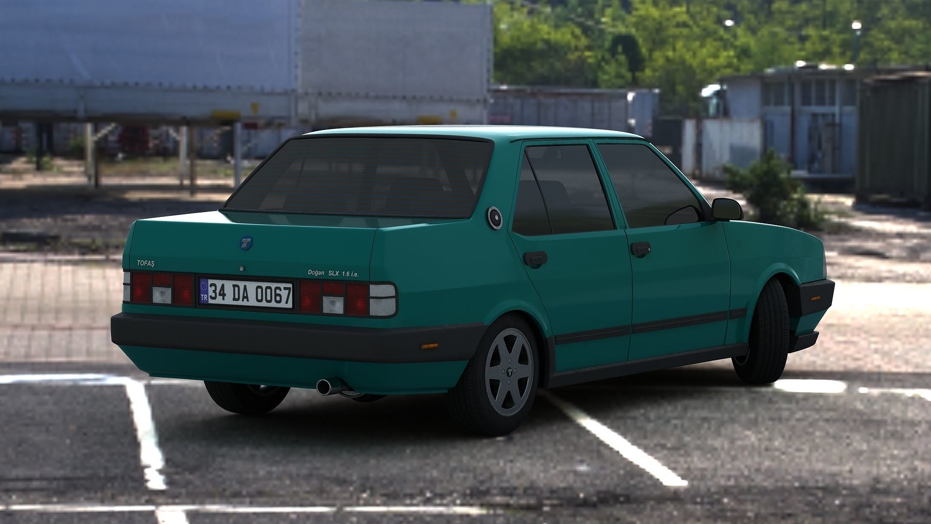 Tofas Dogan SLX Low-poly 3D model_5