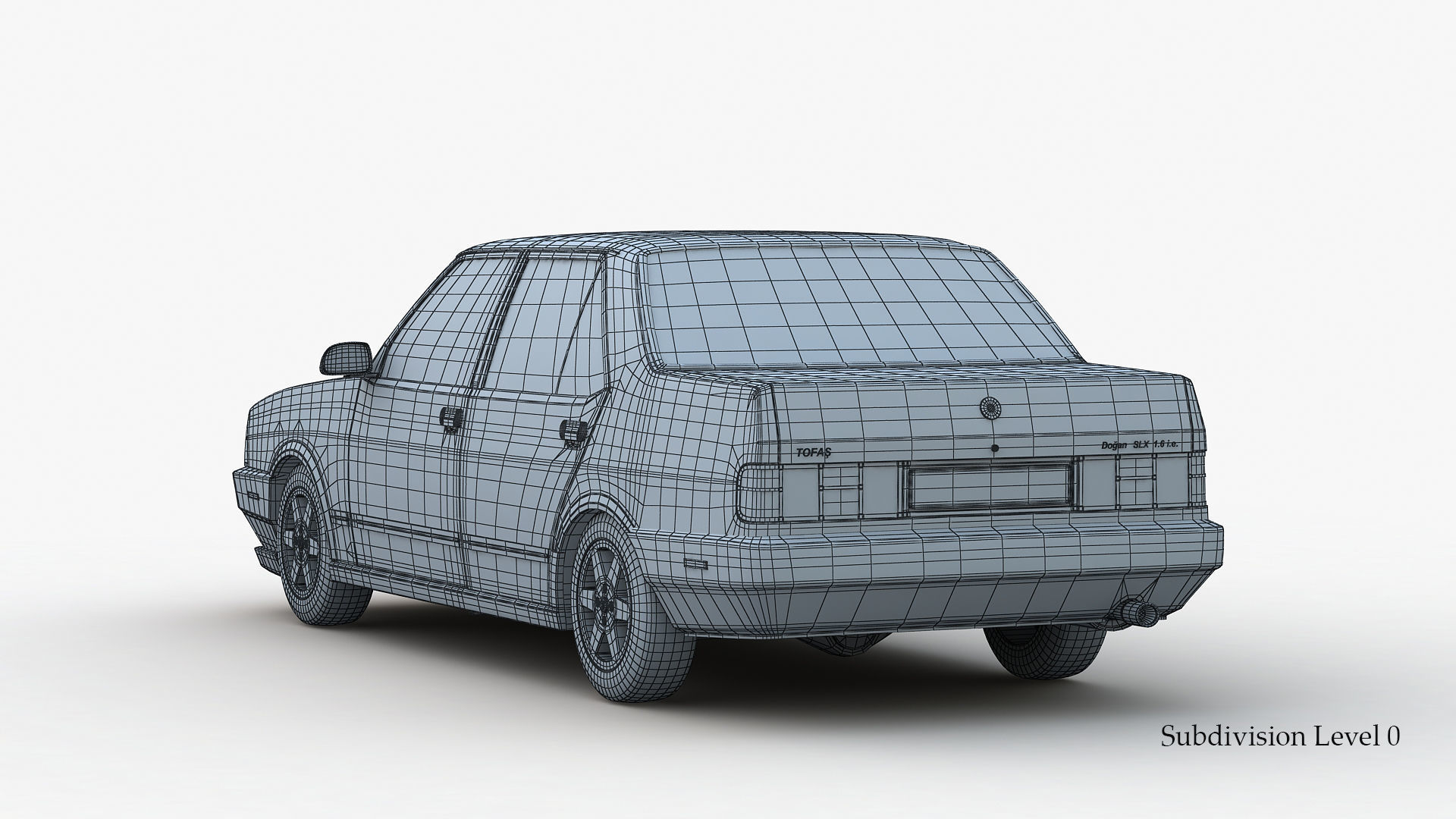 Tofas Dogan SLX Low-poly 3D model_22