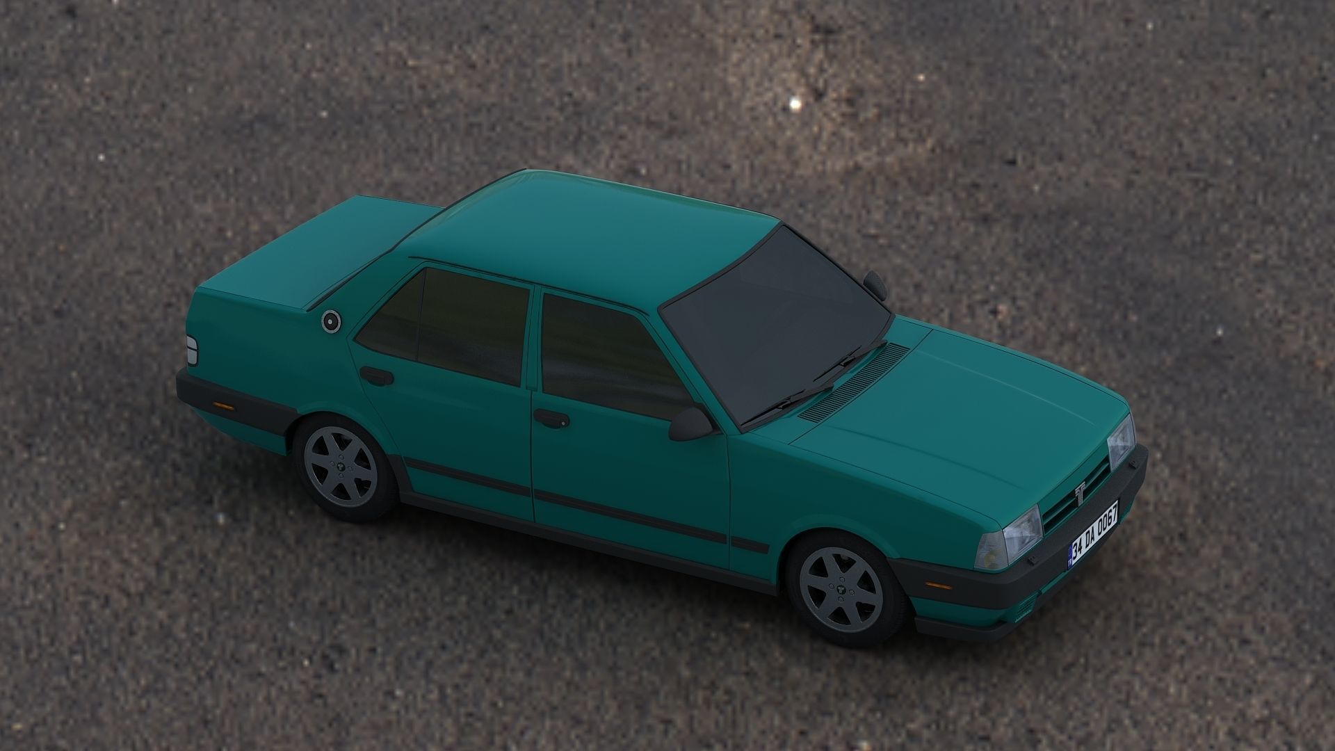 Tofas Dogan SLX Low-poly 3D model_12