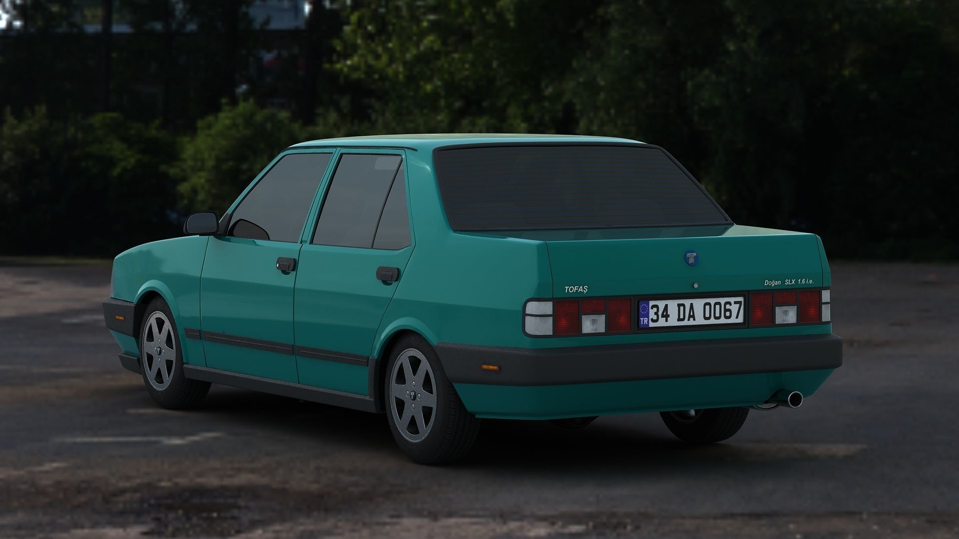 Tofas Dogan SLX Low-poly 3D model_3