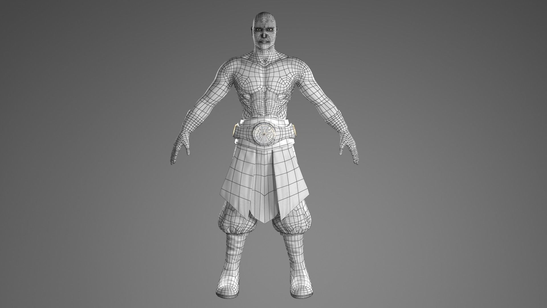 Baldman Semi-realist 3D model_2