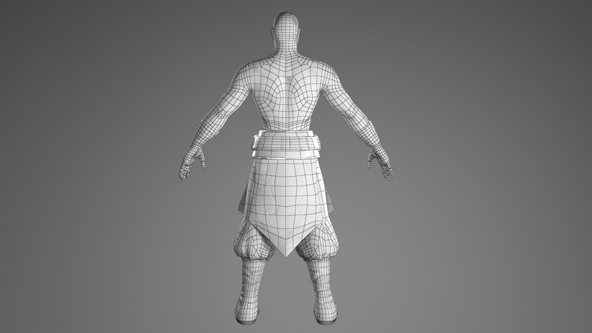 Baldman Semi-realist 3D model_3