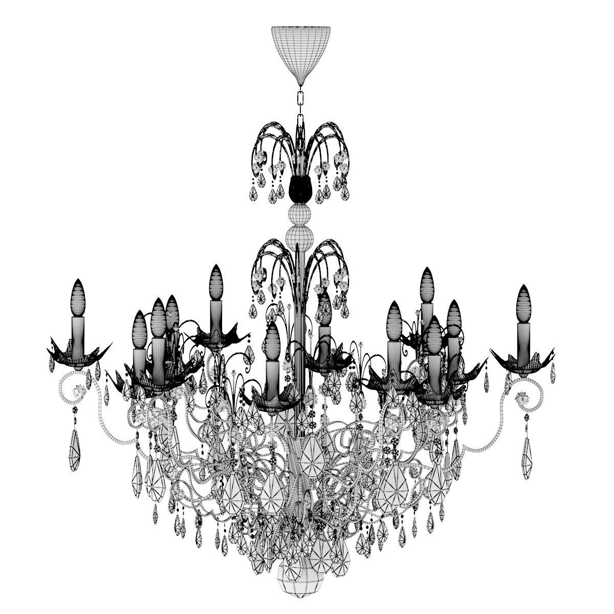 Chandelier 02 5102 Banci 3D model_4