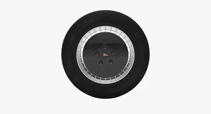 Knight Rider Wheel Low-poly 3D model