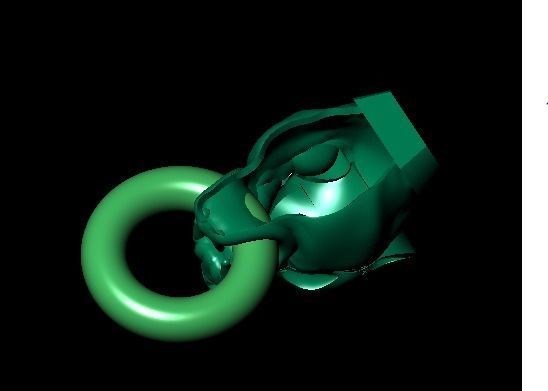 Tiger Head 3dm Files 3D print model_2