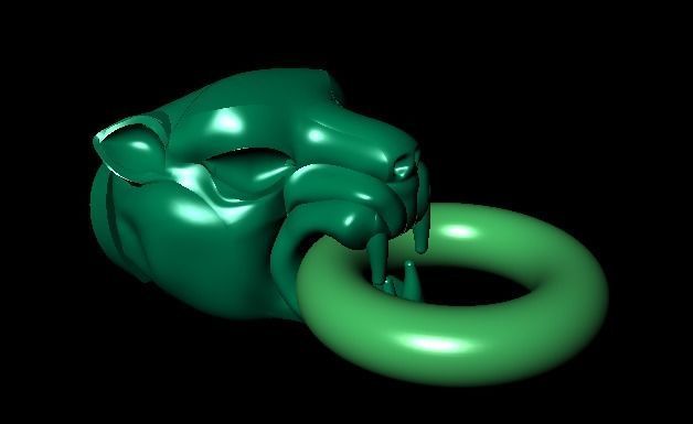 Tiger Head 3dm Files 3D print model_4