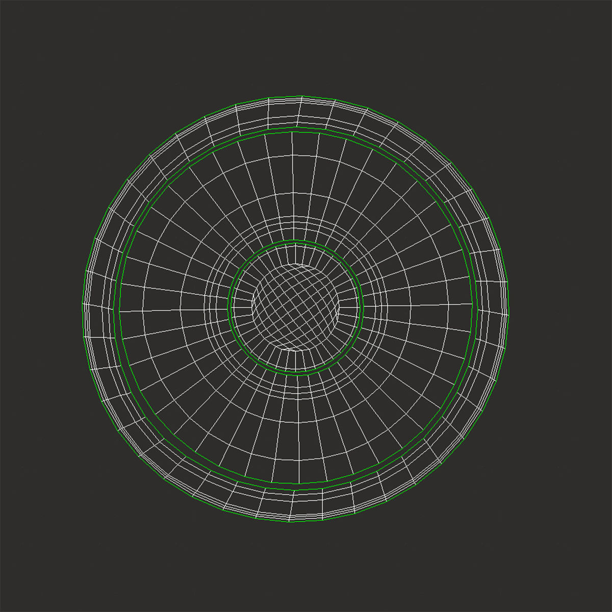 Mercedes-Benz 280 SL Steering Wheel Low-poly 3D model_18