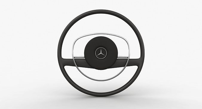 Mercedes-Benz 280 SL Steering Wheel Low-poly 3D model