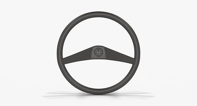 Mercedes-Benz MB 100 Steering Wheel Low-poly 3D model
