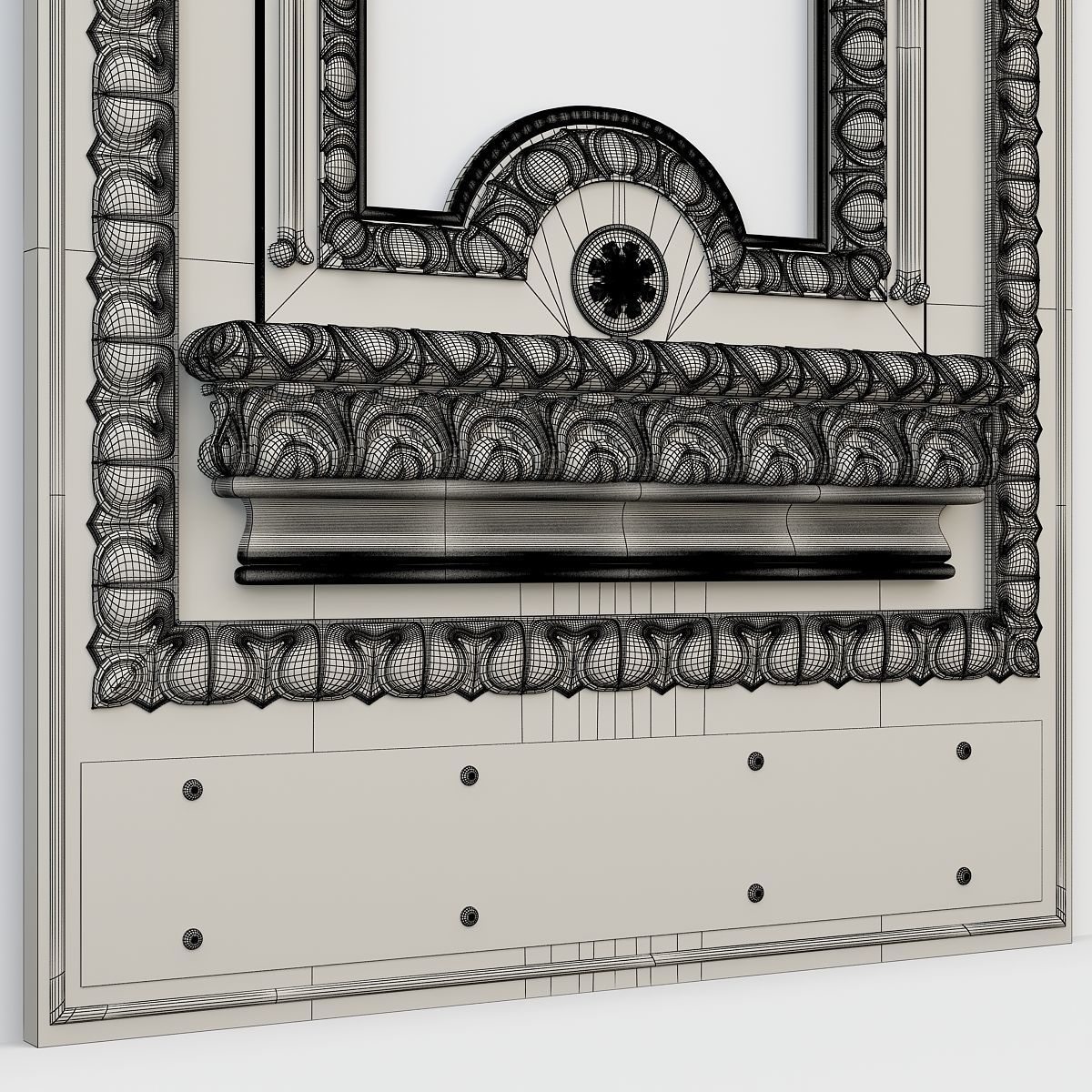 Decorative panel 3D model_8