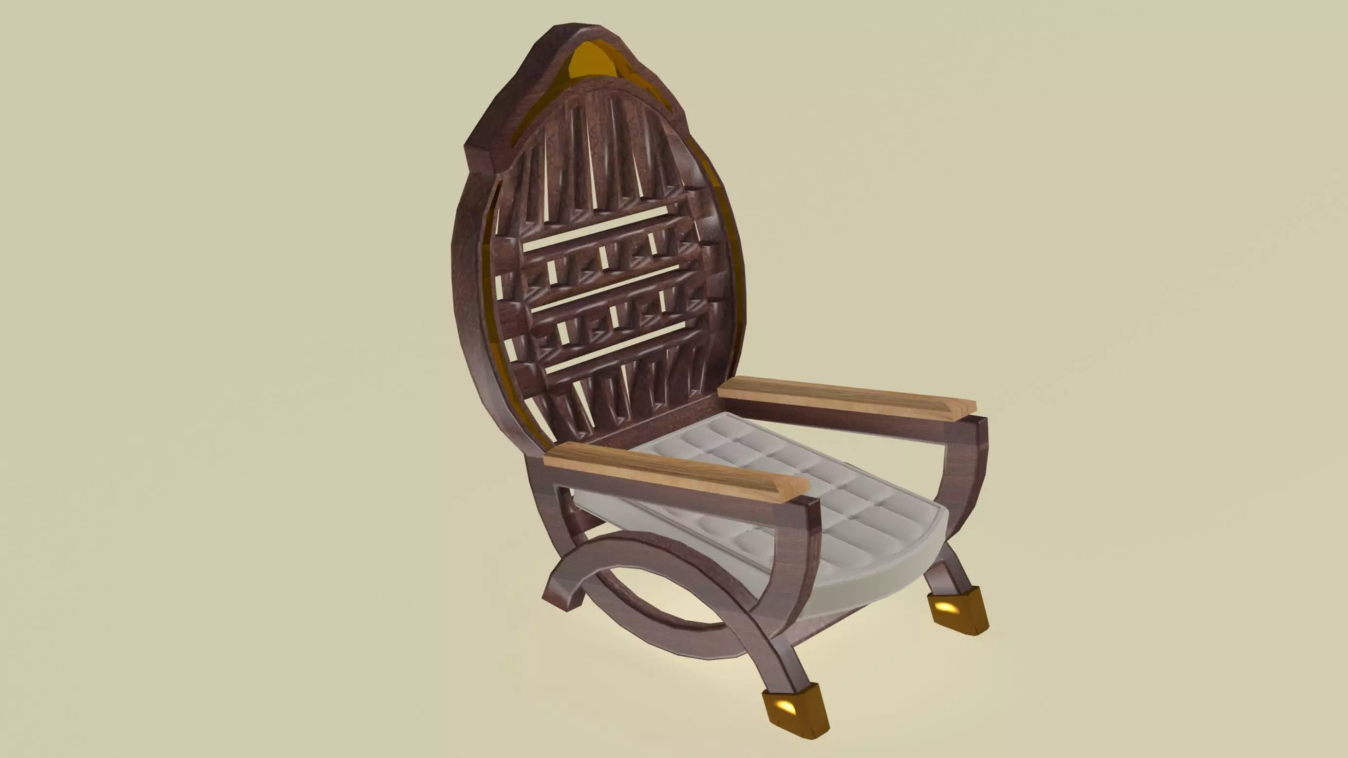 Hemicircles Armchair 3D model