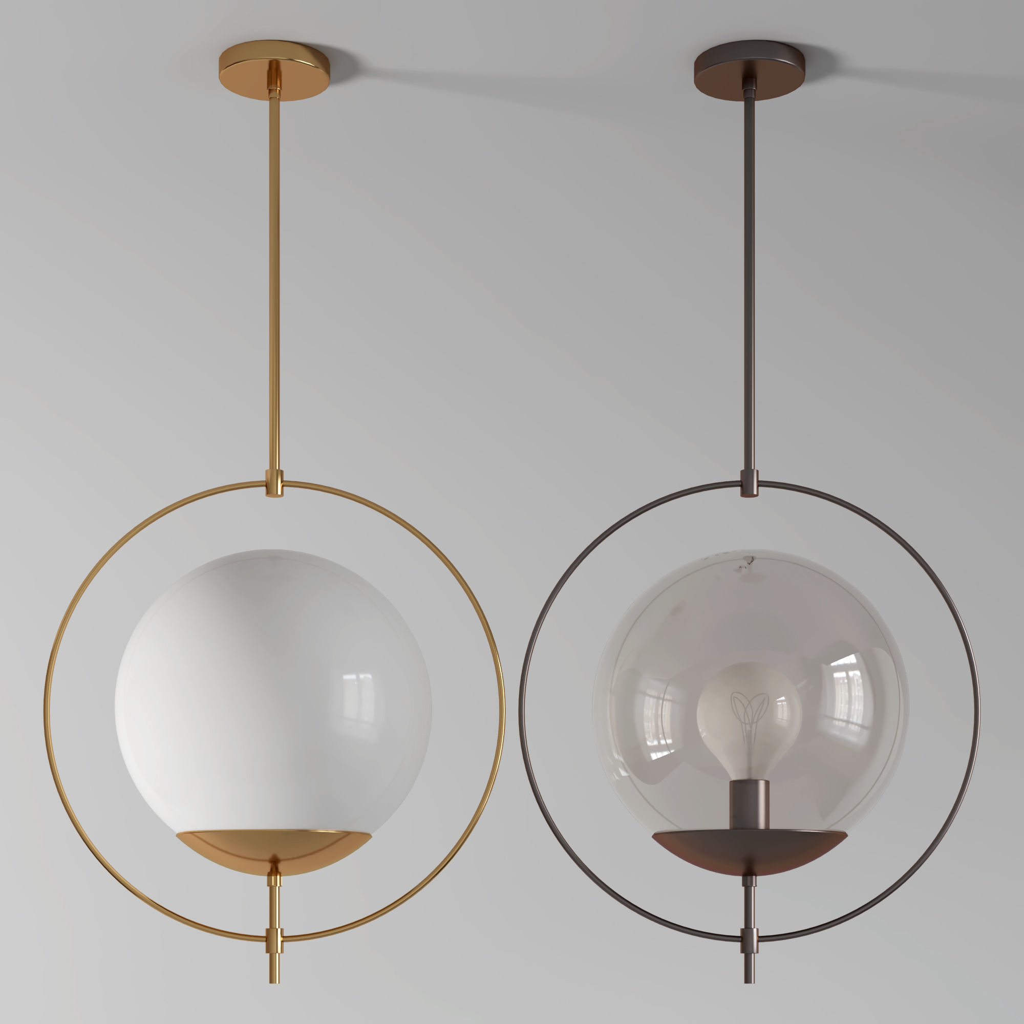 Arteriors volta pendant 3D model_4