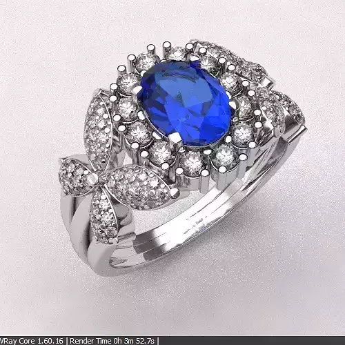 Queen Ring 3D print model