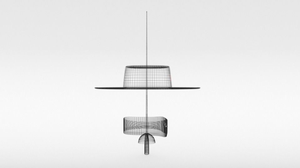 Cartoon Zorro Hat Mask and Sword 3D model_19