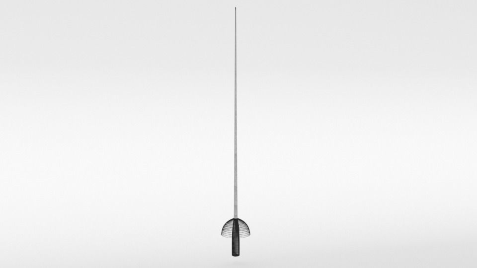 Cartoon Zorro Hat Mask and Sword 3D model_22