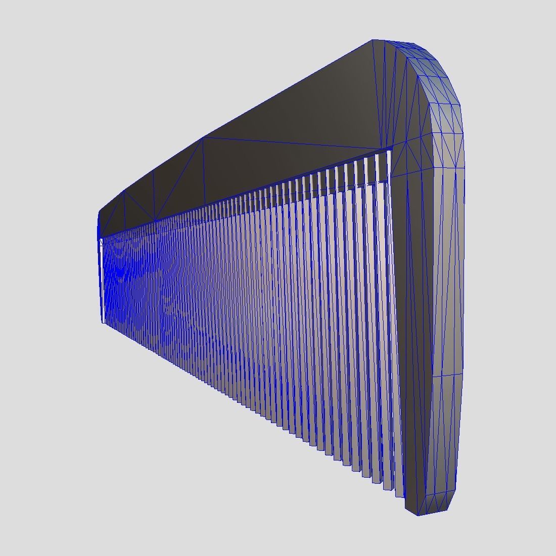 Hair Comb Low-poly 3D model_7