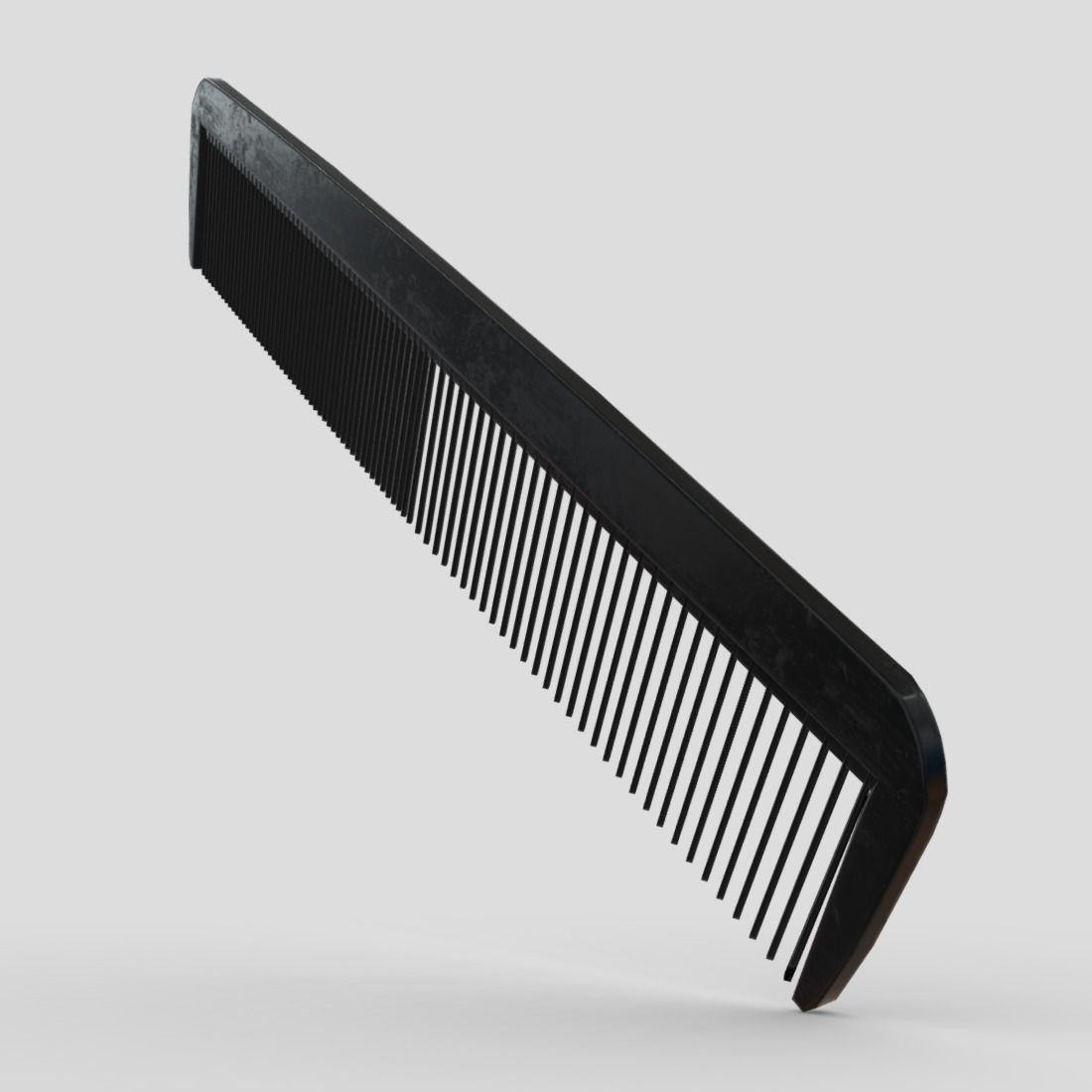 Hair Comb Low-poly 3D model_9
