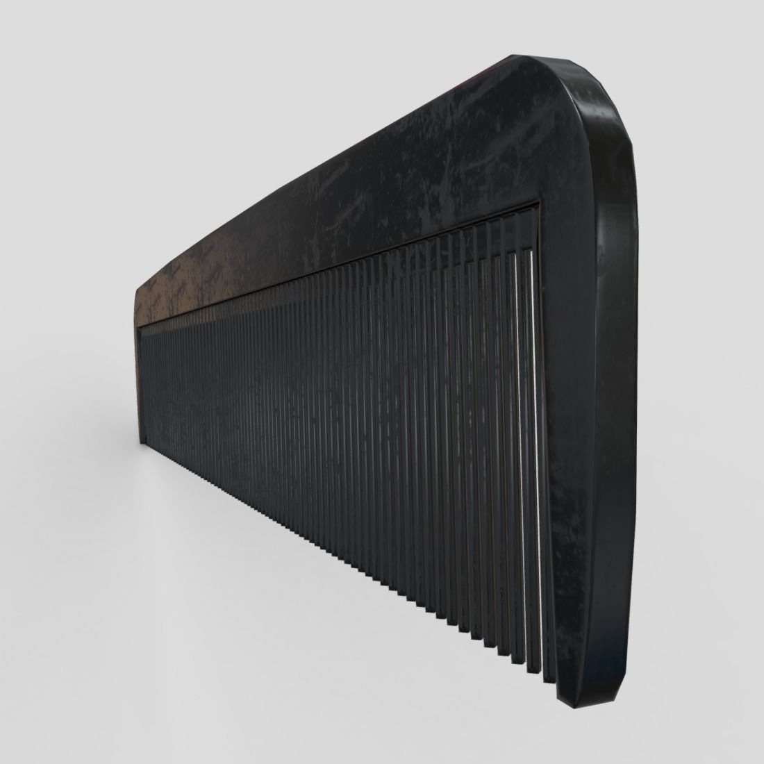 Hair Comb Low-poly 3D model_6