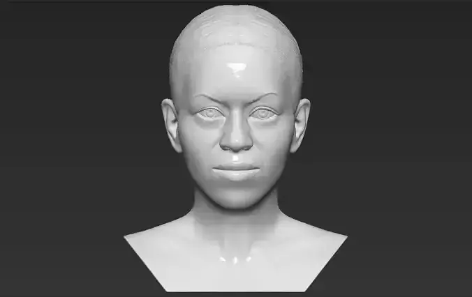 Michelle Obama bust 3D printing ready stl obj formats 3D print model