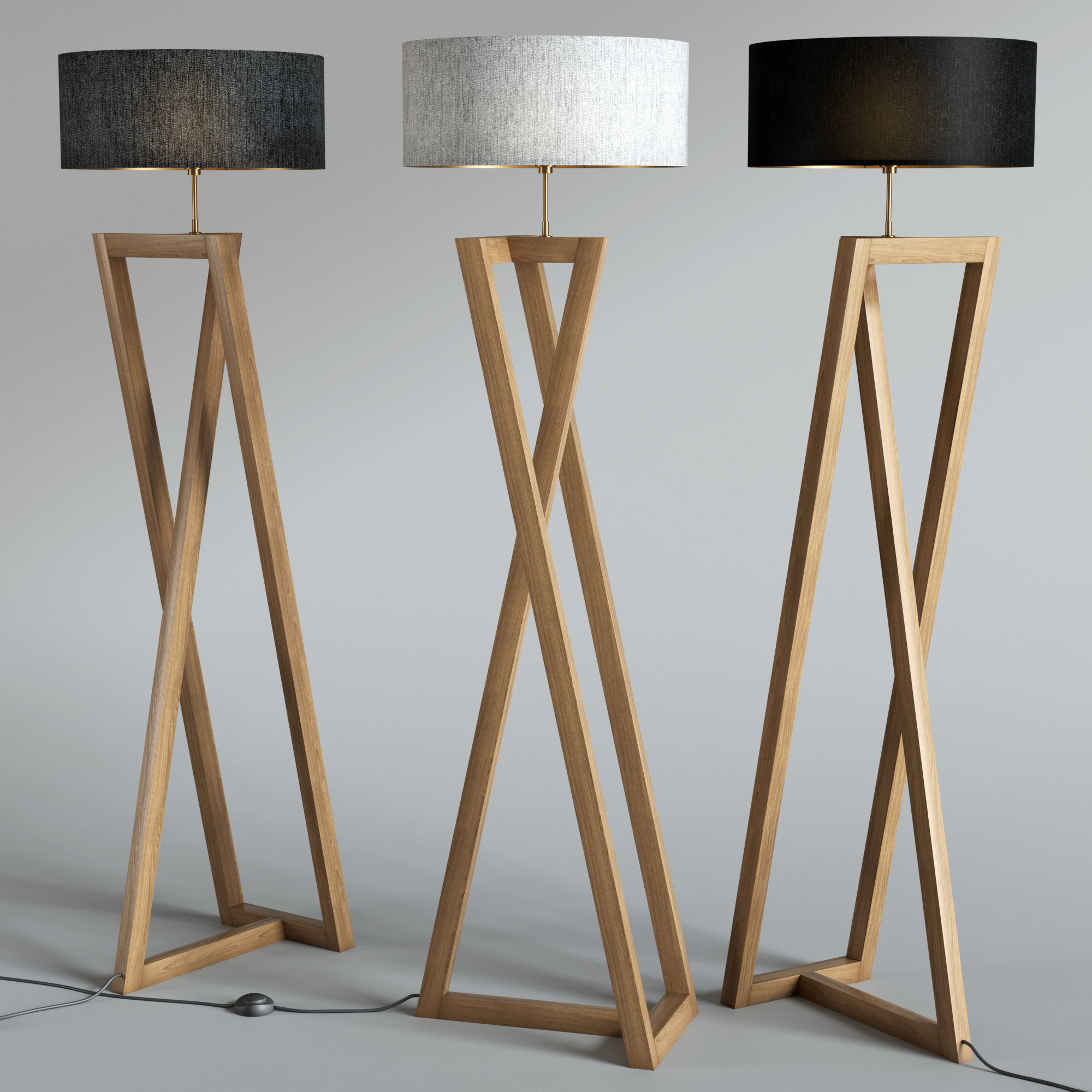 Lampara de pie 3D model_5