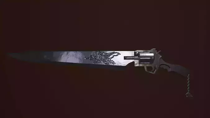Squall Gunblade FFVIII 3D model