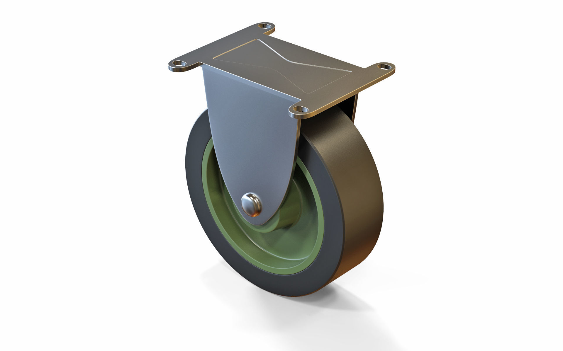 3D Caster Wheel v2 part CGTrader