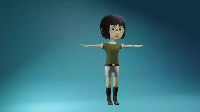 3D lora character model 3D model