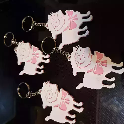 Keyring Keychain simpsons x 3